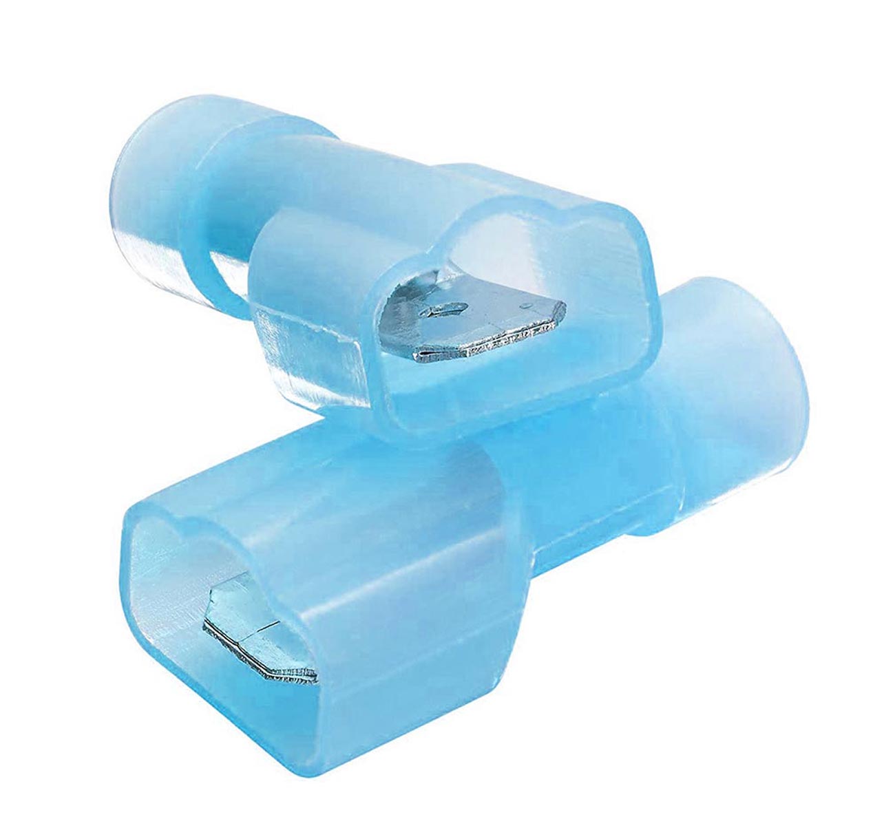 Xscorpion MD250NFB Insulated Male Quick Disconnect for 14/16 Gauge Wire, Blue (100 Pack)