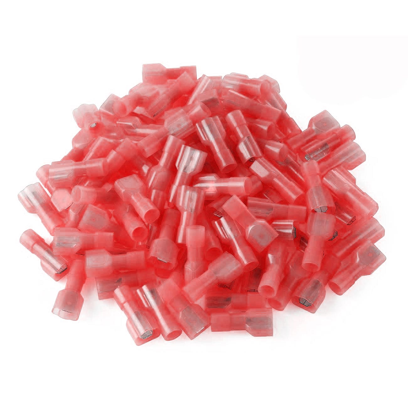 Xscorpion MD250NFR Insulated Male Quick Disconnect, 18/22 Gauge, Red, Pack of 100