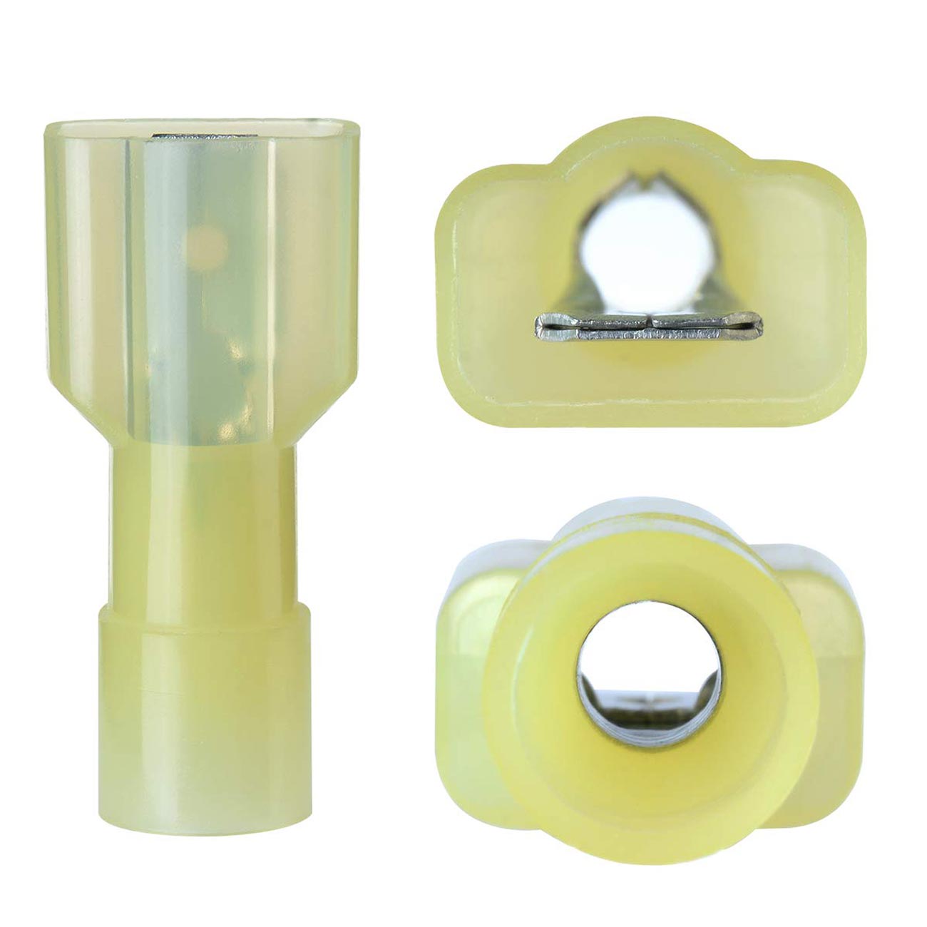 Xscorpion Insulated Male Quick Disconnect 10/12 Gauge - Yellow, Pack of 100