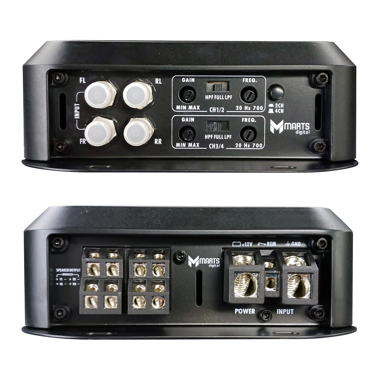 Marts Compact Digital Pulse MD800X4 4-Channel Amplifier - 800W RMS - View 4