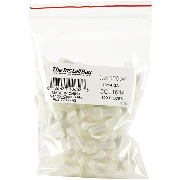 Install Bay Ccl1614 Crimp Caps, 100 Pack (16-14 Gauge)