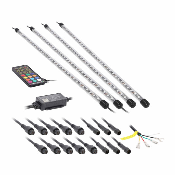 Heise Led Lighting Systems He-chase-bed Chasing Lights Series Truck Bed Led-tube Lighting Kit, He-chase-bed