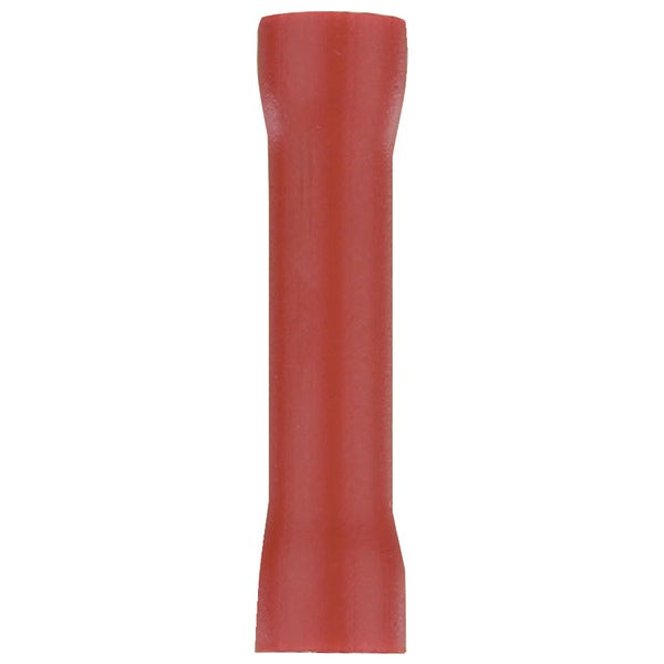 Install Bay Rvbc Vinyl Butt Connectors, 100 Count (22-18 Gauge; Red)