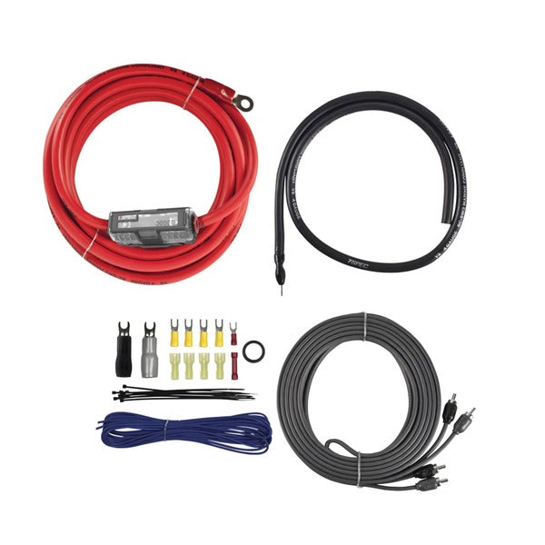 T-spec V8-ak4 V8 Series 1,500-watt 4-gauge Mini-anl Amp Installation Kit With Rca Cables