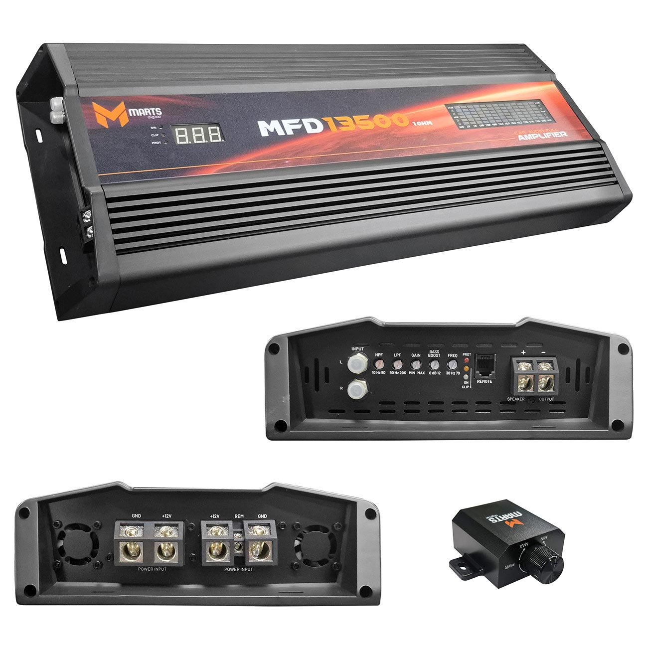 Marts Digital Pulse MFD135001OHM Monoblock Amplifier - 12,890W RMS at 1 Ohm - View 1