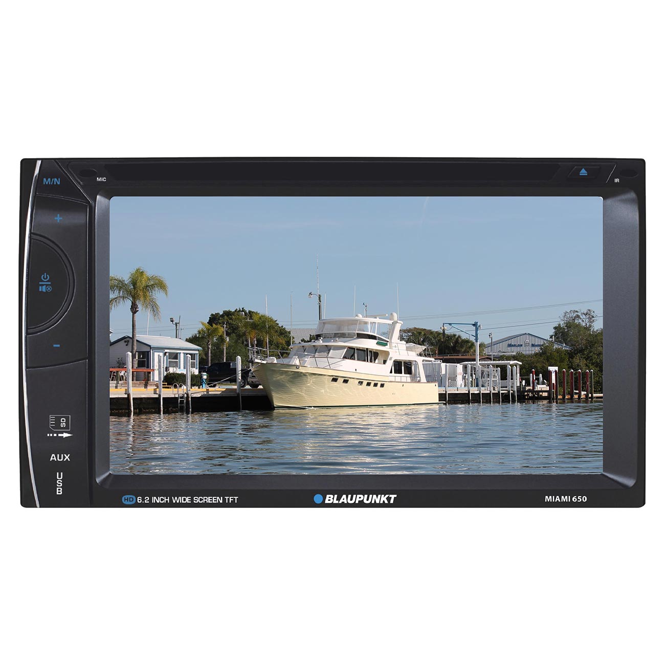 Blaupunkt 6.2-Inch Double DIN Fixed Face Touchscreen DVD Receiver with Bluetooth - View 2
