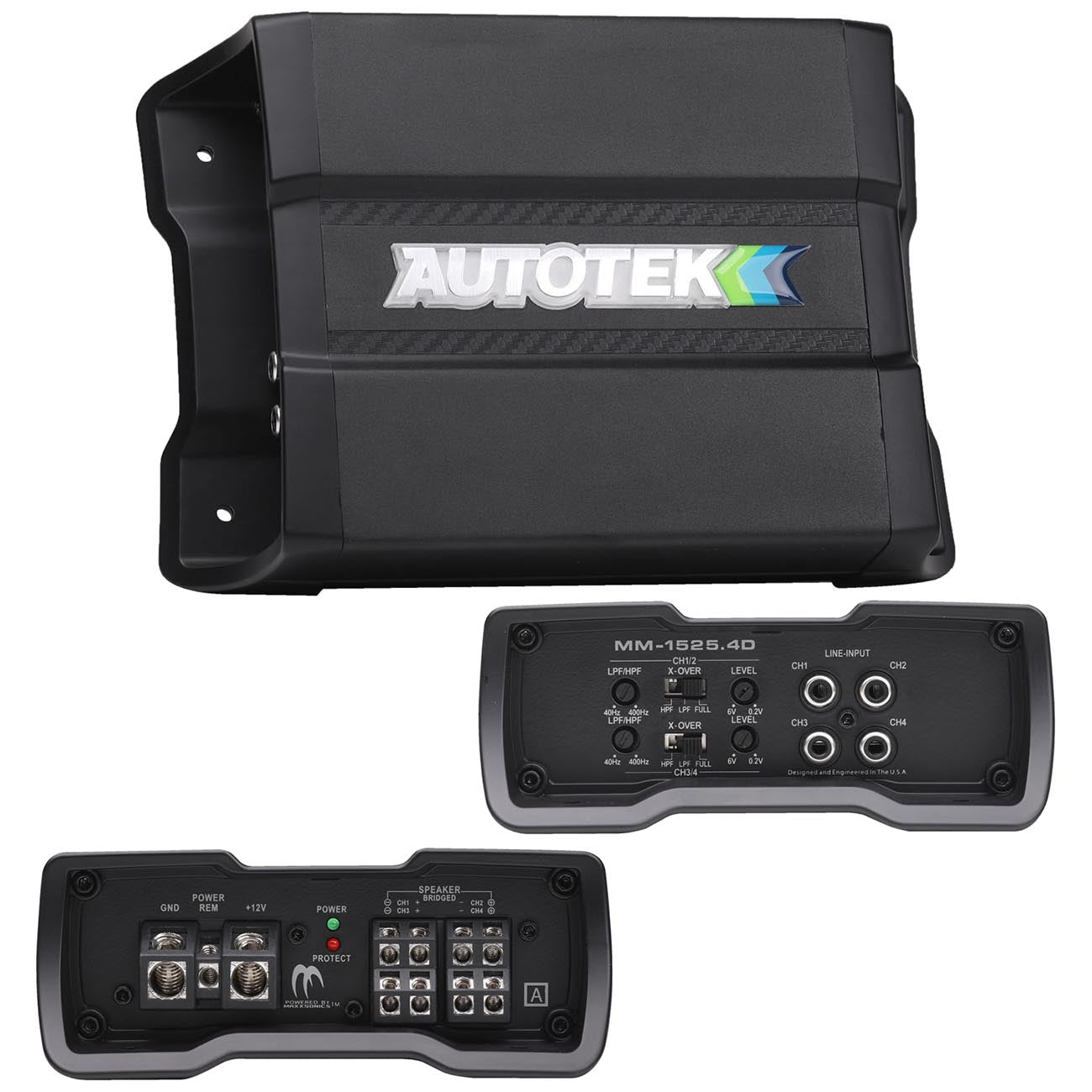 Autotek Mean Machine Compact D Class Amplifier 1500 Watts 4 Channel - MM15254D - View 1