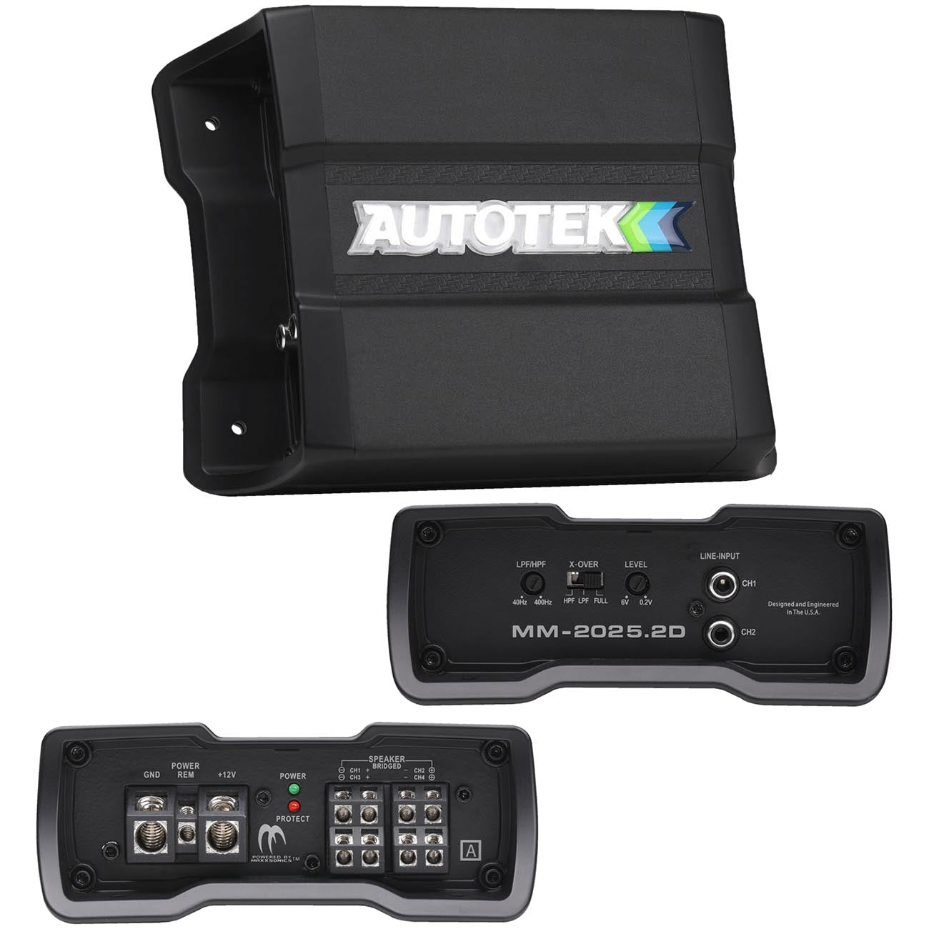 Autotek Mean Machine Compact D Class Amplifier 2000 Watts - 2 Channel - View 1