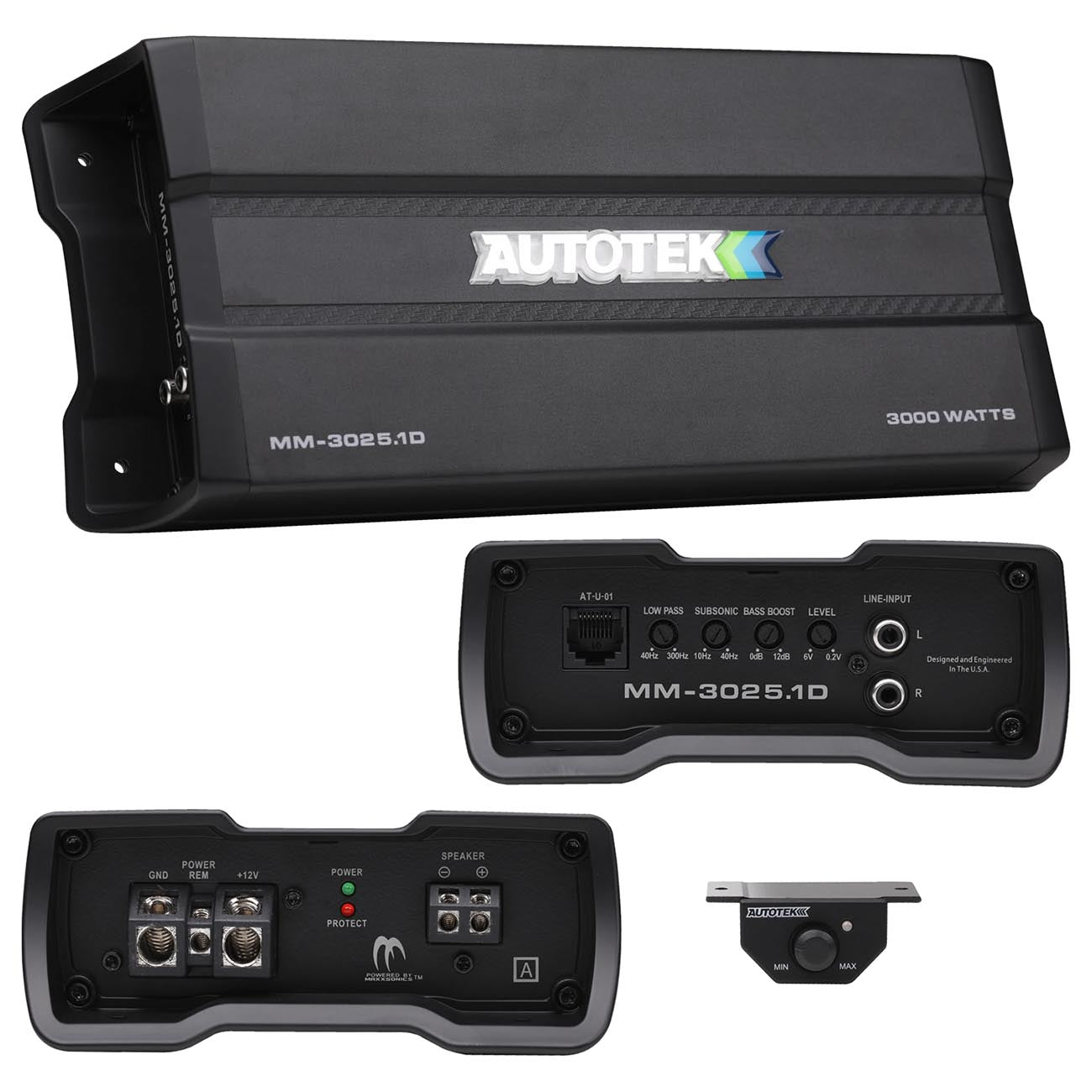 Autotek Mean Machine Compact D Class Amplifier 3000 Watts - Model MM30251D - View 1
