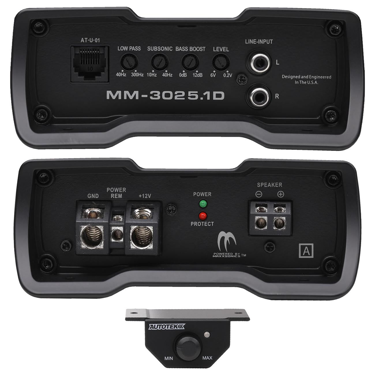 Autotek Mean Machine Compact D Class Amplifier 3000 Watts - Model MM30251D - View 3