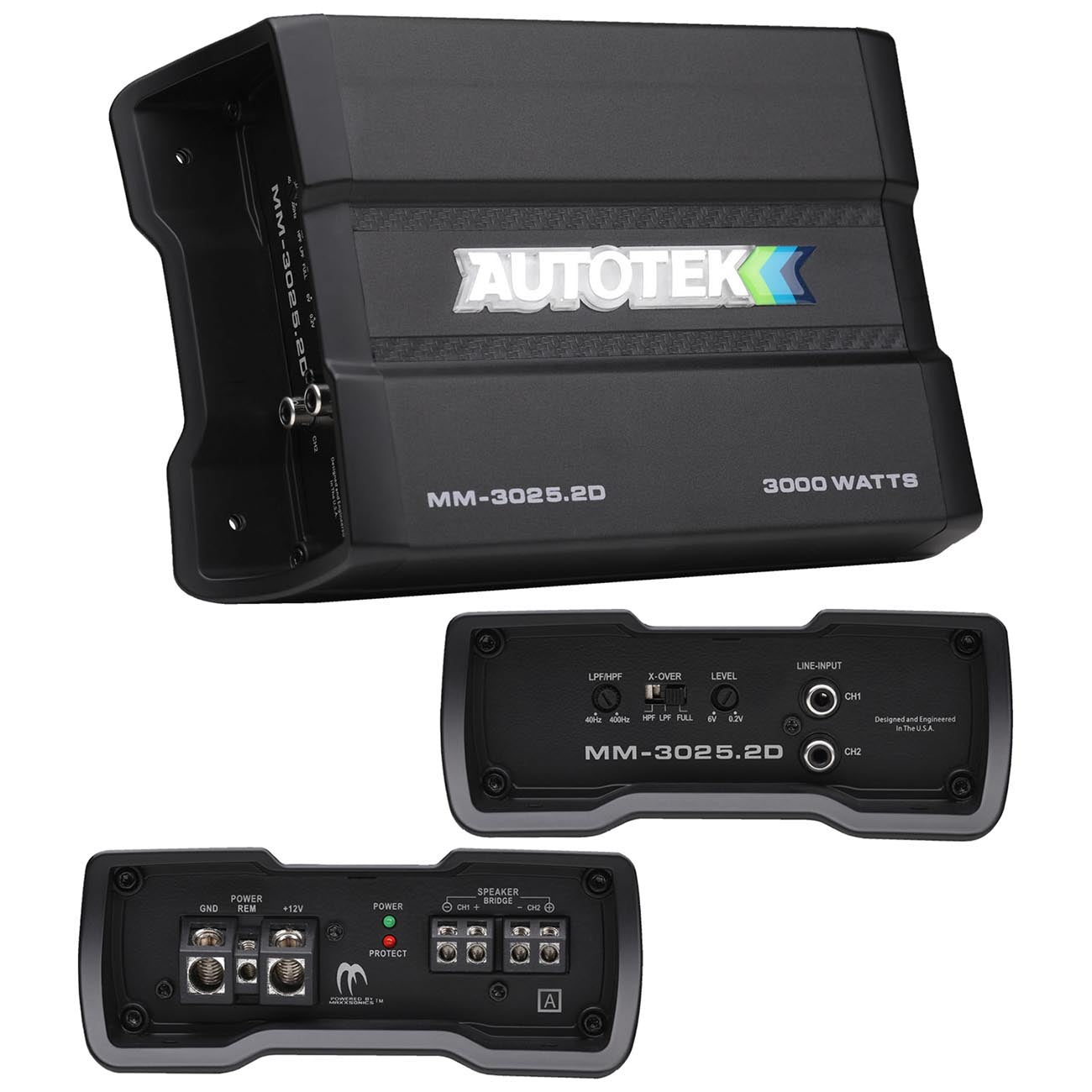 Autotek Mean Machine Compact D Class Amplifier - 3000 Watts, 2 Channel - View 1