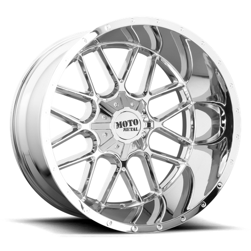Moto Metal MO986 Siege 20x9 Chrome Wheel, 5x5 and 5x5.5 Bolt Pattern, 0mm Offset