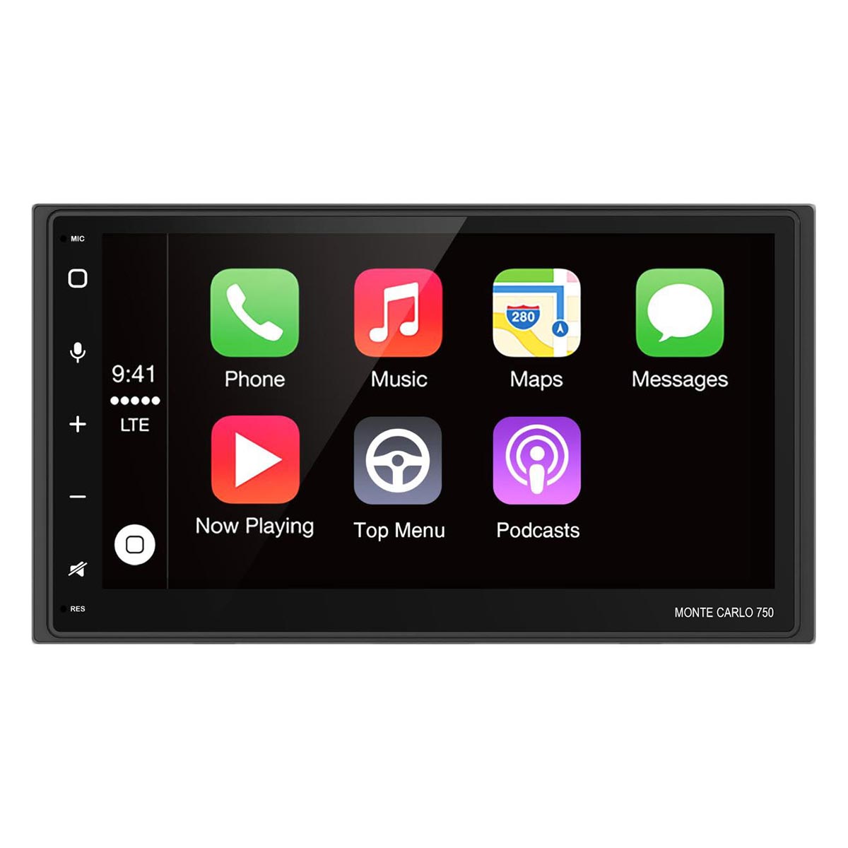 Blaupunkt 6.75-inch Double DIN Mechless Fixed Face Touchscreen Receiver with App - View 1