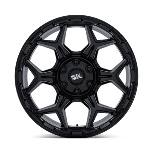 Moto Metal MO815 DUX 17x8.5 Inch Gloss Black Alloy Wheel with 6x135/6x139.7 Bolt Pattern and +12 Offset