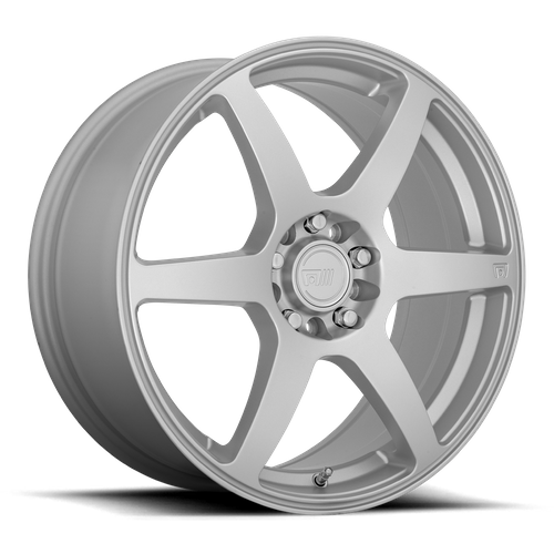 Motegi MR143 CS6 16-Inch Hyper Silver Wheel, 4x100/4x114.3 Bolt Pattern, 40mm Offset