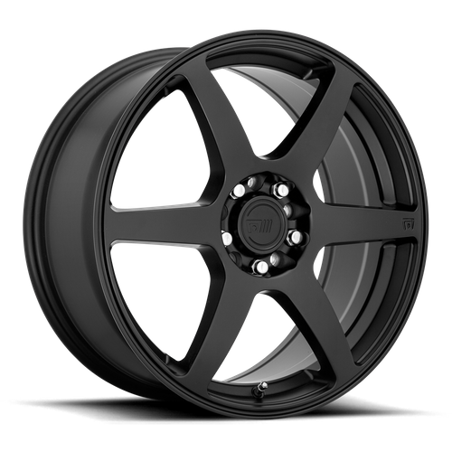 Motegi MR143 CS6 18x8-Inch Satin Black Wheel, 5x4.5/5x120 Bolt Pattern, 35mm Offset
