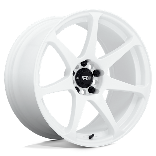 Motegi MR154 Battle 18x9.5-Inch Wheel, 5x100 Bolt Pattern, +38 Offset, White