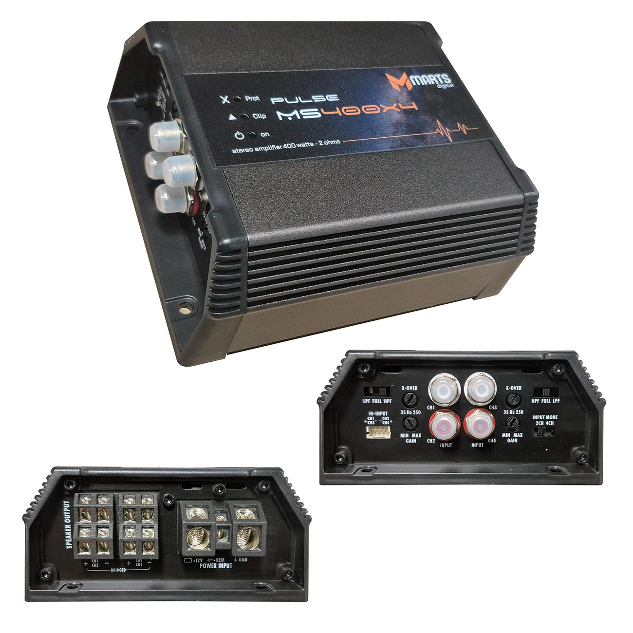Marts Digital Pulse MS400X4 4-Channel 400W RMS Amplifier