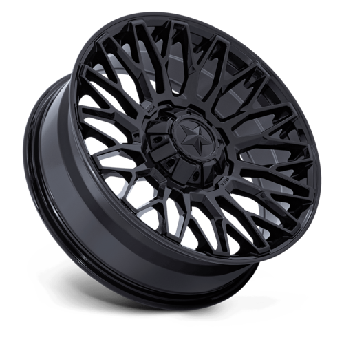 MSA Offroad Wheels M50 Clubber UTV 24x7 Gloss Black Wheel, 5x4.5 Bolt Pattern, +0 Offset