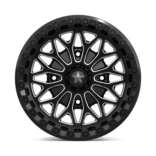 MSA Offroad Wheels MA53 Bolo UTV Beadlock 15x7 4x156 Gloss Black Milled Wheel