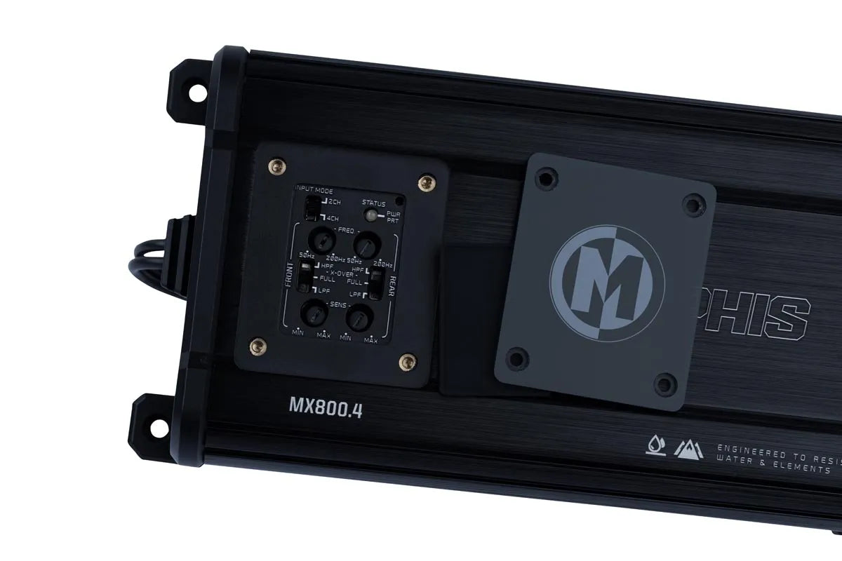 Memphis MX800.4 MX Powersports Series 100W x 4 @2Ohms, 400W Max Power 4-Channel - View 5