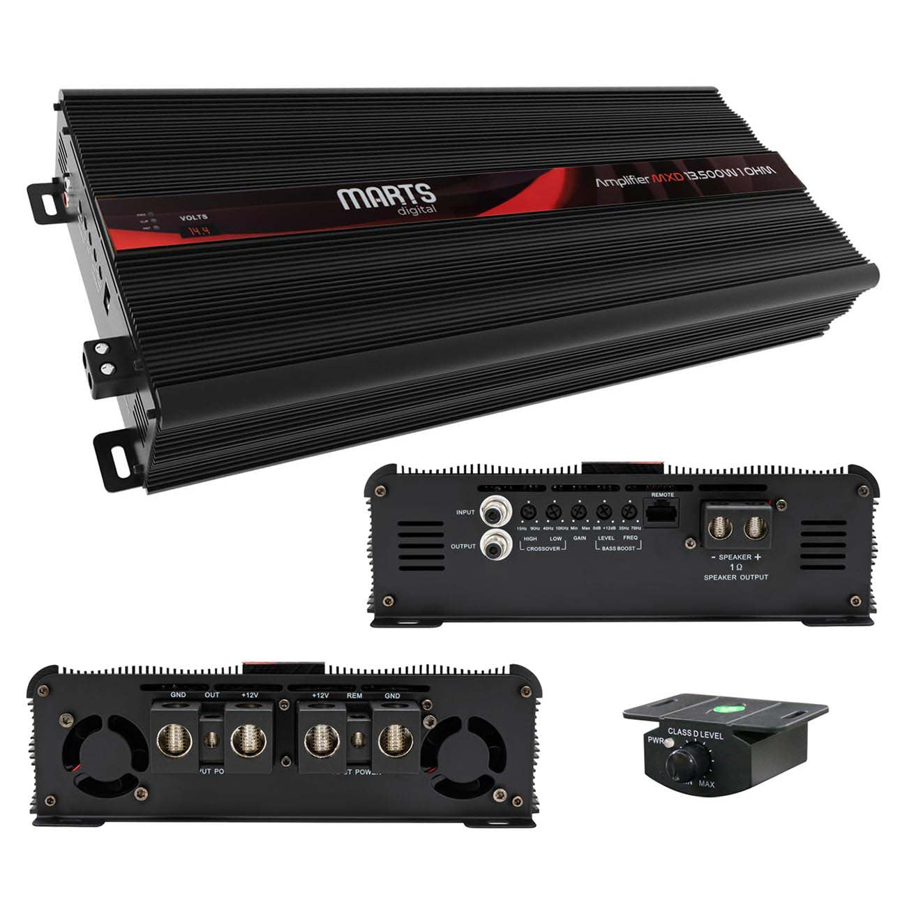 Marts MXD135001OHM Full Range Monoblock Amplifier - 13,500W RMS - View 1