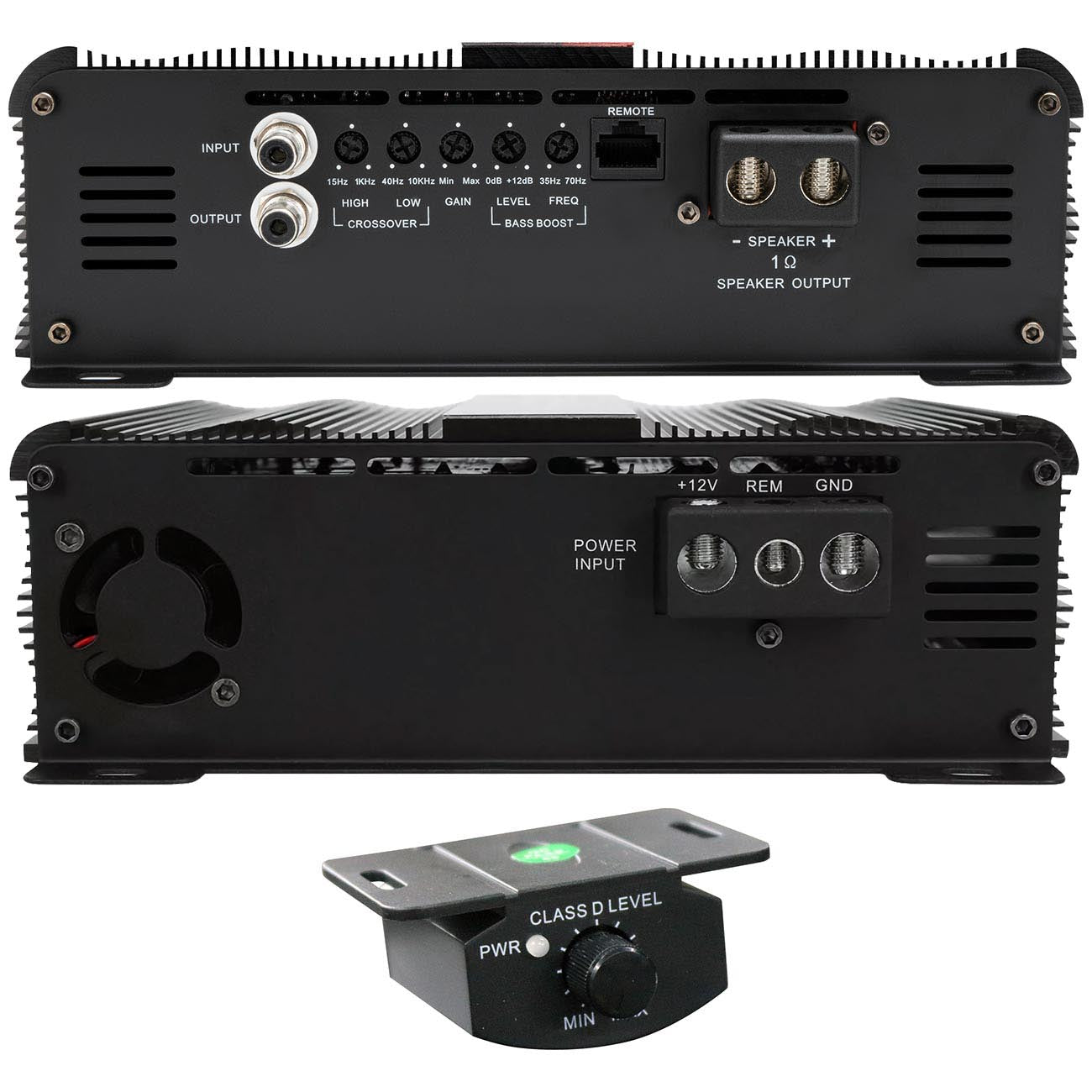 MARTS MXD80001OHM Full Range Monoblock Amplifier - 8000W RMS Power - View 3