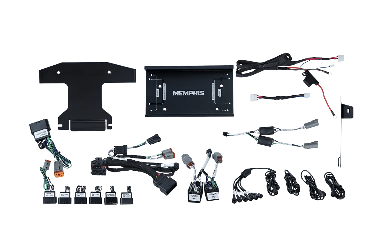 Memphis MXHD14KITV2 Harley-Davidson motorcycle audio system plug and play kit - View 1