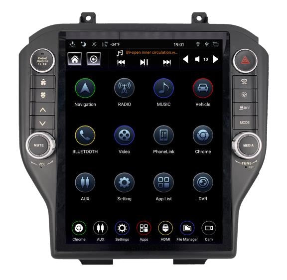 Linkswell 2015-23 FORD MUSTANG GENERATION 4 T-STYLE RADIO - Wireless CarPlay/Android Auto Adapter (NO HDMI INPUT) - TS-FDMU12-1RR-4B (Factory Rework) - View 1
