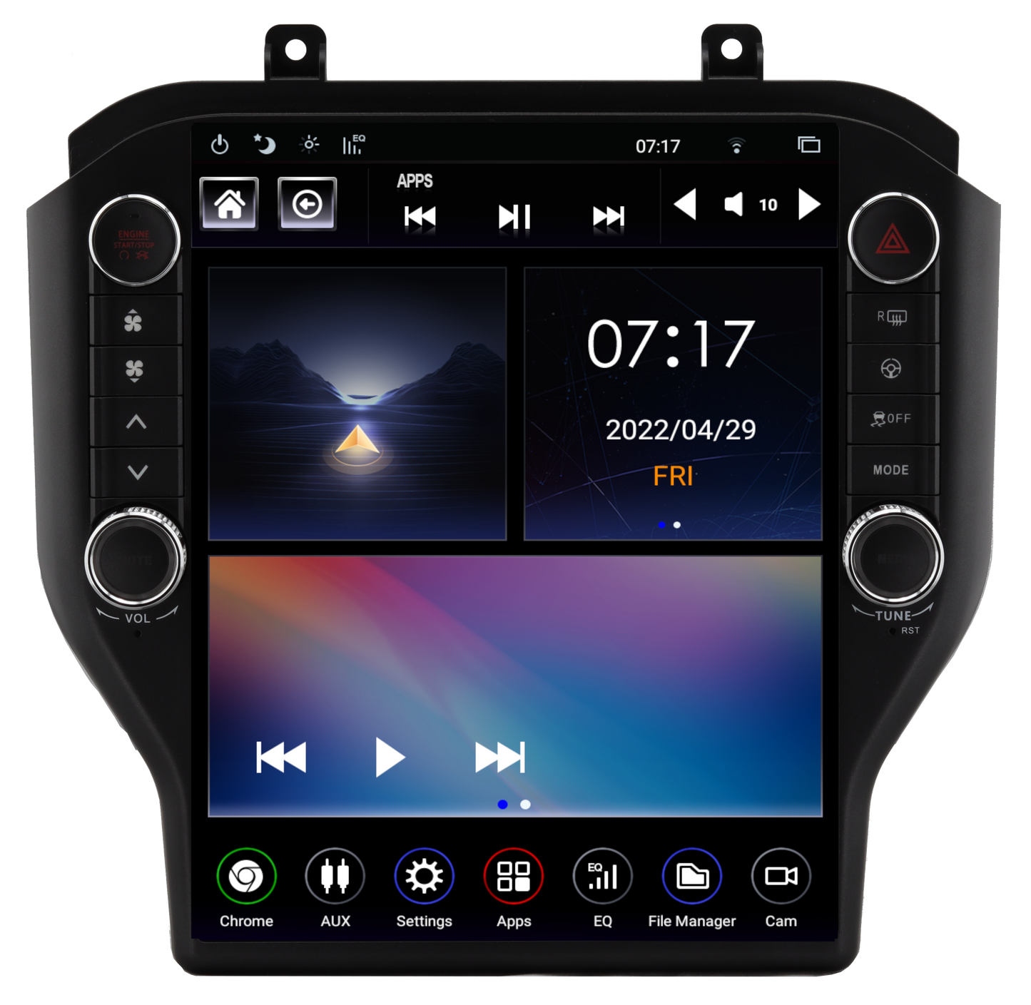 Linkswell 2015-UP FORD MUSTANG GENERATION 5 T-STYLE RADIO - TS-FDMU12-1RR-5S - View 1