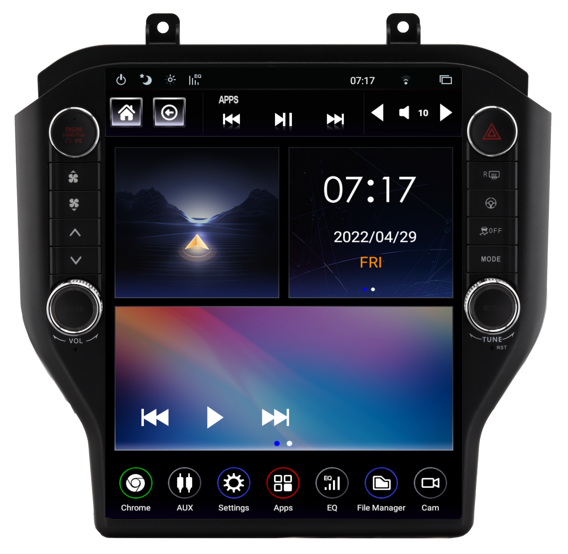 Linkswell 2015-UP FORD MUSTANG GENERATION 5 T-STYLE RADIO - TS-FDMU12-1RR-5S - View 1