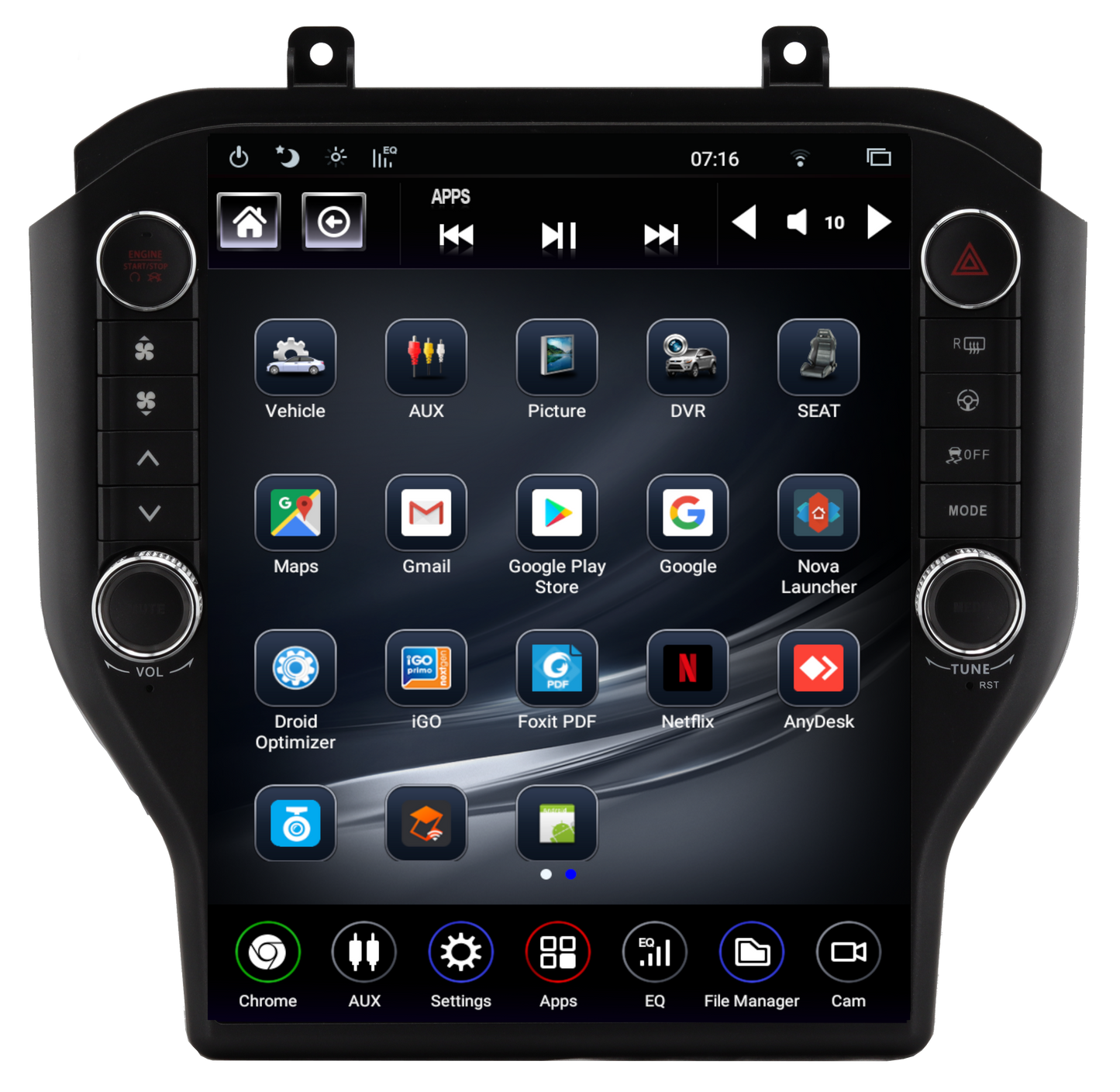 Linkswell 2015-UP FORD MUSTANG GENERATION 5 T-STYLE RADIO - TS-FDMU12-1RR-5S - View 2
