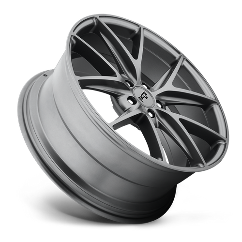 Niche 1PC M116 Misano 19-Inch Matte Gunmetal Wheel, 5x4.5-Inch Bolt Pattern, +45 Offset