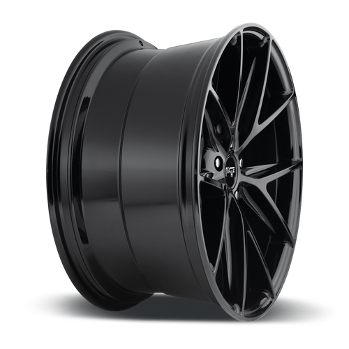 Niche 1PC M119 Misano Gloss Black 20x10 Wheel, 5x120 Bolt Pattern, +40 Offset