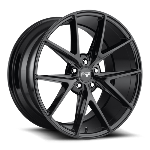 Niche 1PC M119 Misano 20x9 Gloss Black Wheel, 5x4.5 Bolt Pattern, +35 Offset