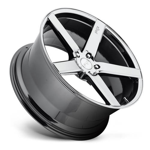 Niche 1PC M132 Milan 19-Inch Chrome Wheel, 5x4.5 Bolt Pattern, +35 Offset
