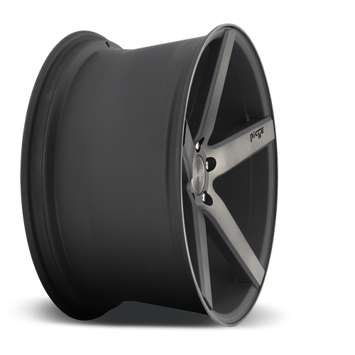 Niche 1PC M134 Milan 20-Inch Matte Black Machined Wheel, 5x4.5 Bolt Pattern, +35 Offset