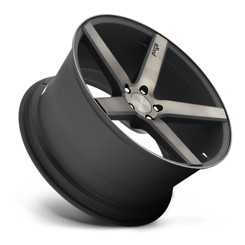 Niche 1PC M134 Milan 20-Inch Matte Black Machined Wheel, 5x4.5 Bolt Pattern, +35 Offset