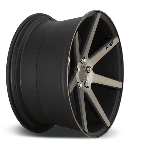 Niche 1PC M150 Verona 19x8.5 Matte Black Machined Wheel, 5x4.5 Bolt Pattern, +35 Offset