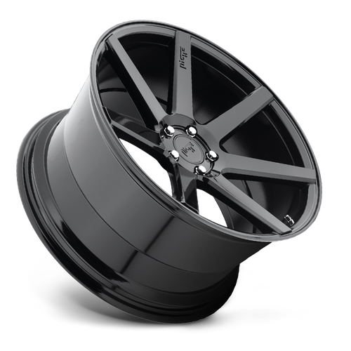 Niche 1PC M168 Verona Gloss Black 20x9 Wheel, 5x115 Bolt Pattern, +18 Offset