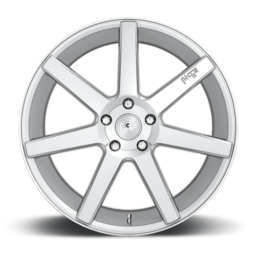 Niche M179 Verona Gloss Silver Machined 20-Inch Wheel, 5x4.5 Bolt Pattern, +35 Offset