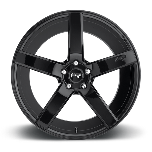 Niche M188 Milan 22x10 Gloss Black Wheel, 5x127 Bolt Pattern, +35 Offset