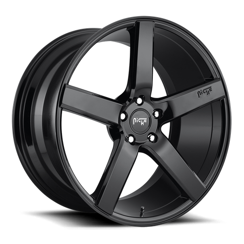 Niche M188 Milan 22x10 Gloss Black Wheel, 5x127 Bolt Pattern, +35 Offset