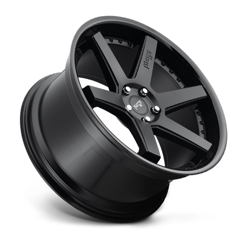 Niche 1PC M192 Altair 20x9 Gloss Black Matte Black Wheel, 5x115 Bolt Pattern, +18 Offset