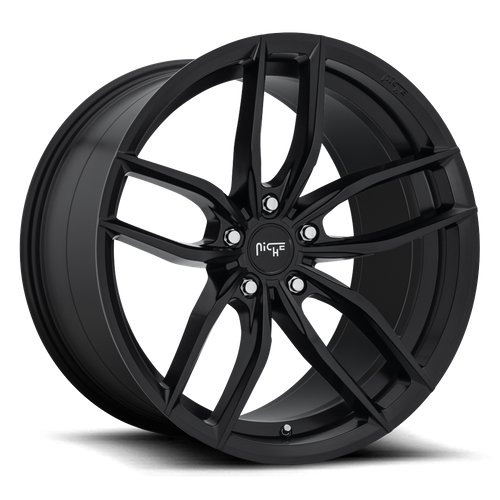 Niche 1PC M203 Vosso 20x9 Matte Black Wheel, 5x112 Bolt Pattern, +27 Offset