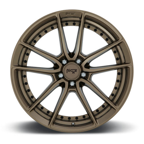 Niche 1PC M222 DFS 18x8 Matte Bronze Wheel, 5x4.5 Bolt Pattern, +30 Offset