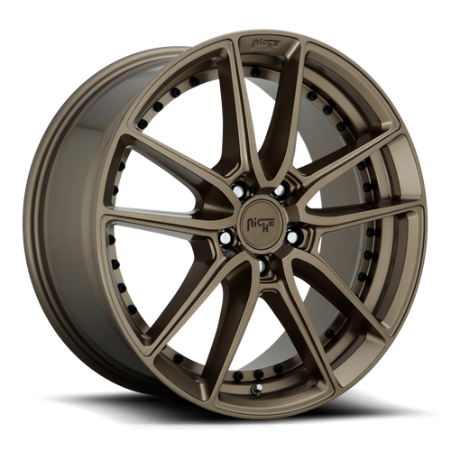 Niche 1PC M222 DFS 18x8 Matte Bronze Wheel, 5x4.5 Bolt Pattern, +30 Offset