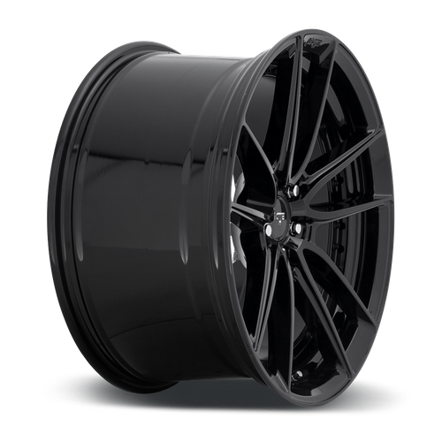 Niche 1PC M223 DFS 18x8 Gloss Black Wheel, 5x4.5 Bolt Pattern, +30 Offset