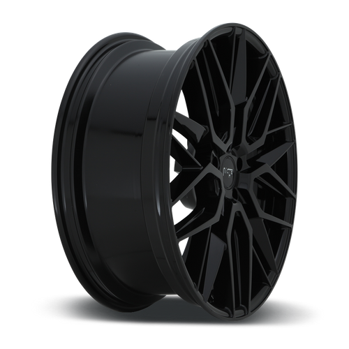 Niche 1PC M224 Gamma 18x8 Gloss Black Wheel, 5x112 Bolt Pattern, 42mm Offset
