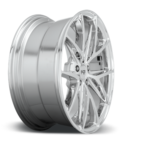 Niche 1PC M248 Misano 20-Inch Chrome Wheel, 5x115 Bolt Pattern, 18mm Offset